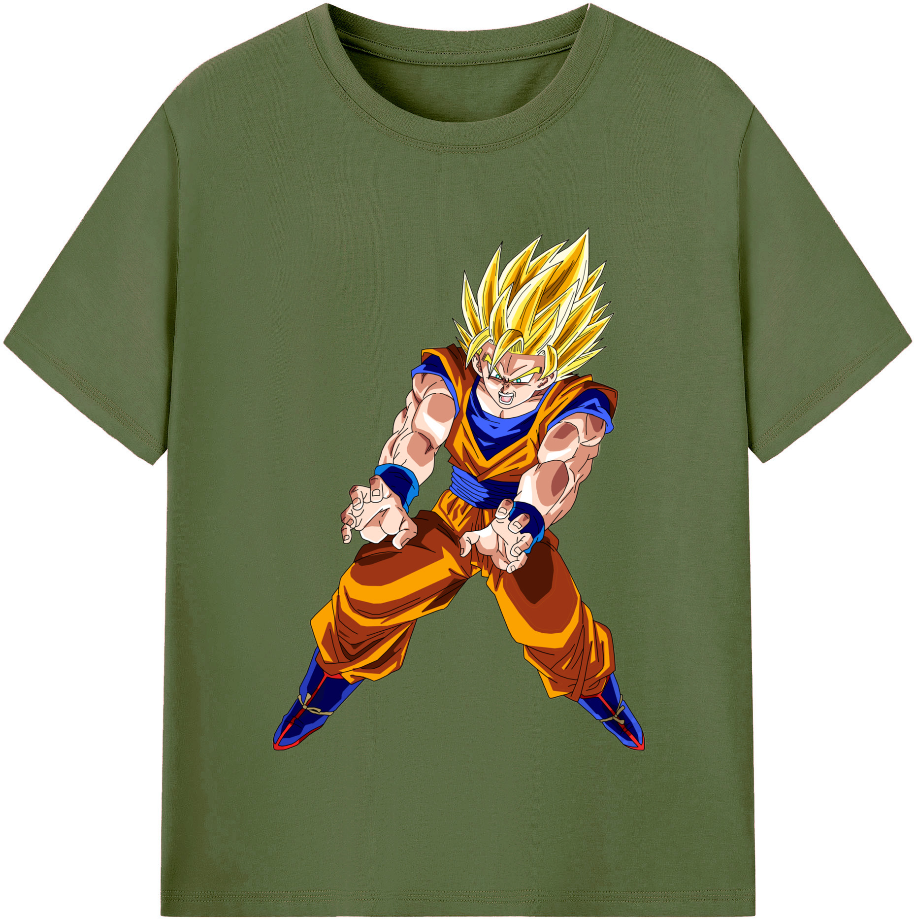 （画像用） ドラゴンボール 孫悟空（そん ごくう）Son Goku カカロット DRAGON BALL Kakarotto 綿100％半袖Tシャツ（フロントプリント）